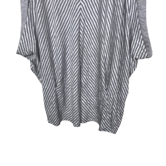 Bebe Sport Gray White Striped Tank Top Medium - Picture 4 of 14